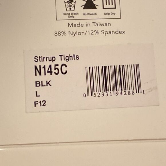 NEW 2 Pr Capezio Hold Stretch Stirrup Black Large - Picture 4 of 4